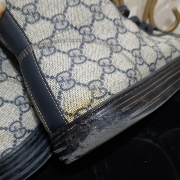 Gucci mens monogram high top - Picture 6 of 13